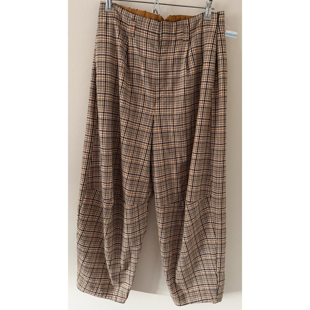 Free People Turning Point Print Trousers Neutral Combo Women's 0 NWOT